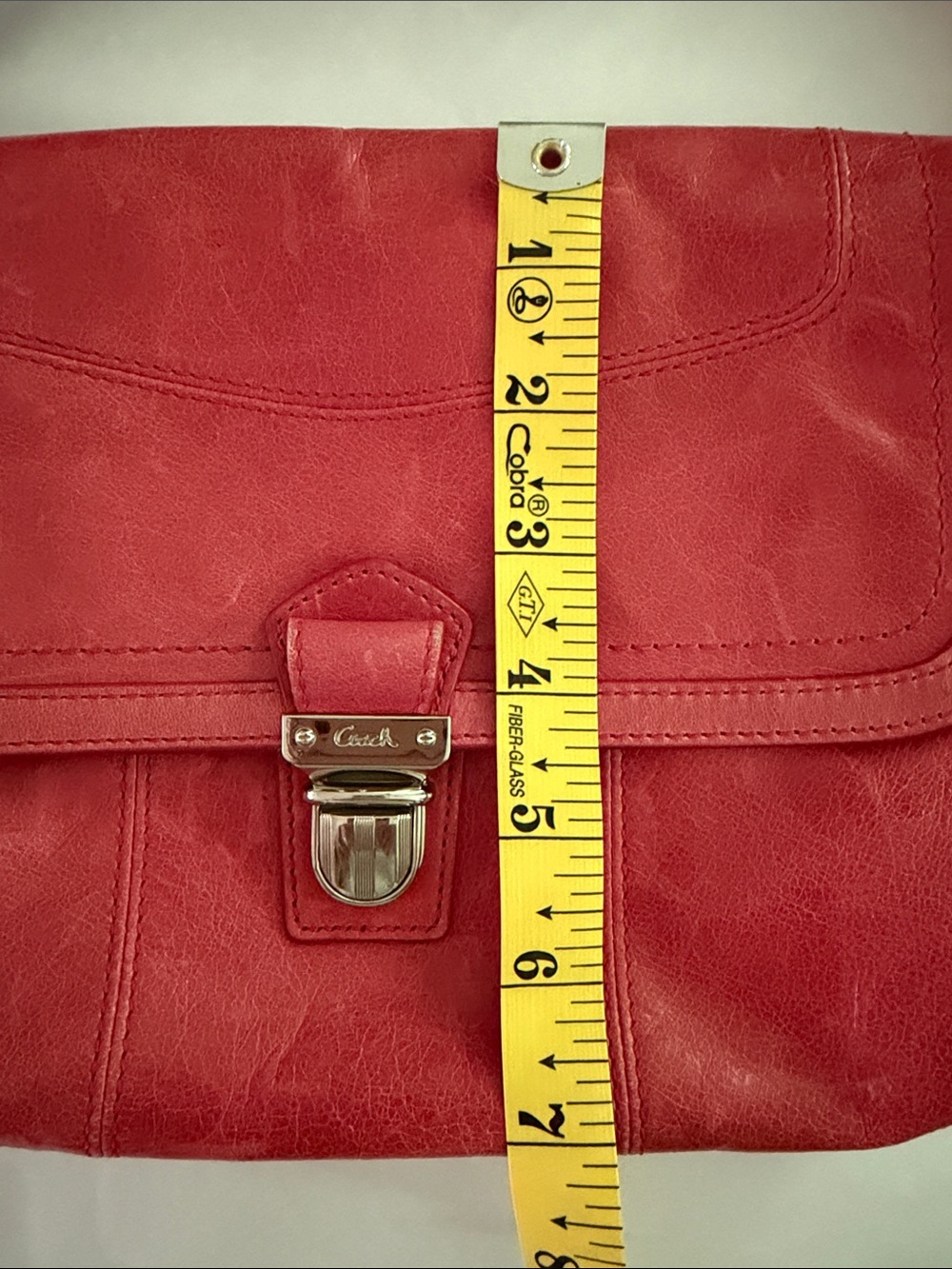 Coach Layla 18160- Camelia Leather- Crossbody or Shoulder Bag w Silver Hardware - Picture 9 of 10